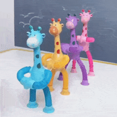 Girafa de jucarie cu LED - Set complet de 4 culori