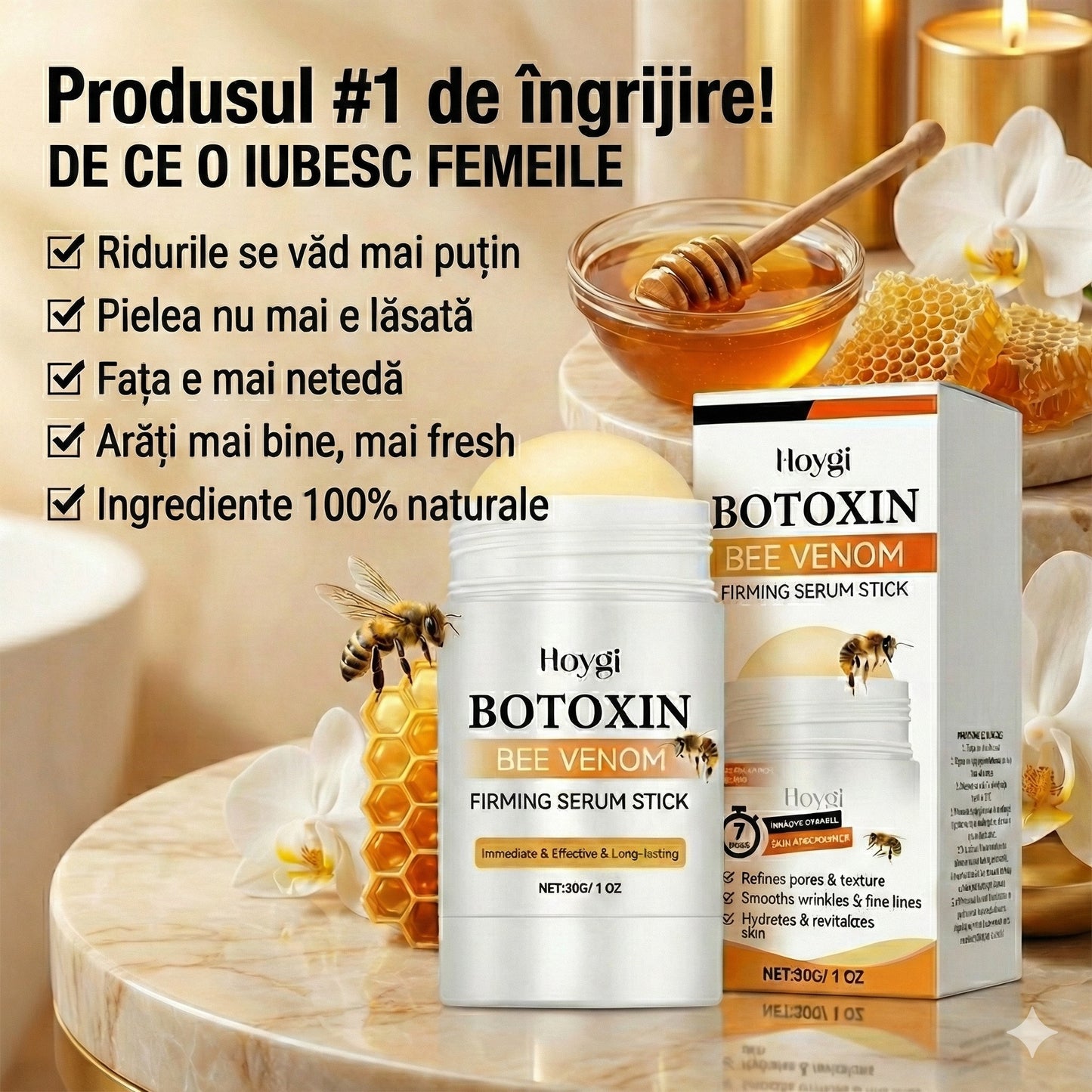Crema anti-imbatranire cu venin de albina